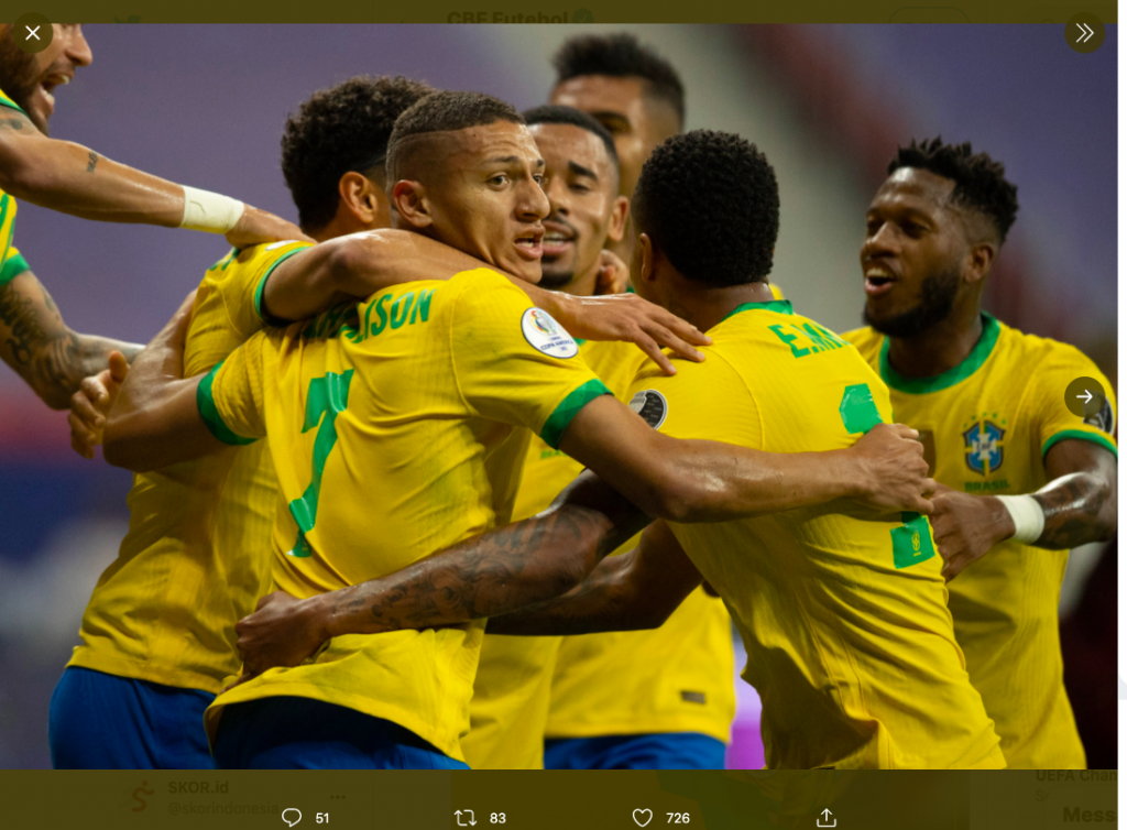 Timnas Brasil Berhasil Raih Kemenangan di Copa America