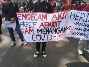 Aksi Demo IMM di Malang Tuntut Pemerintah Tuntaskan Kasus Covid-19