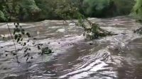 Seorang Pemancing Hanyut Terseret Banjir Sungai Brantas