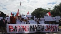 GMNI Bersama Warga Tuntut Kasus Pembebasan Lahan Bendungan Bagong