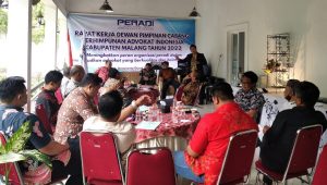 DPC PERADI RBA Kabupaten Malang Melaksanakan Rapat Kerja Awal Tahun 2022