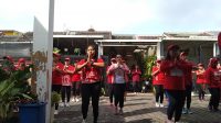 Safira Lestari Gelorakan Senam Sicita di Paguyuban Senam RW 02 Tasikmadu Kota Malang