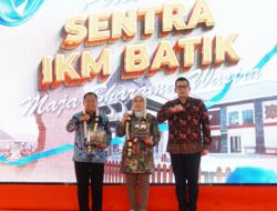 Peresmian Sentra IKM Batik Kota Mojokerto Pj Ali Kuncoro Yakin Industri Batik akan Tumbuh