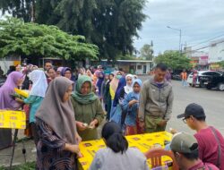 Operasi Pasar Guna Stabilisasi Harga Dilakukan Polsek Tumpang bersama Diskoperindag Kabupaten Malang.