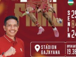 Nobar Semifinal Piala Asia U-23 2024 digelar di Stadion Dalam Gajayana Malang.