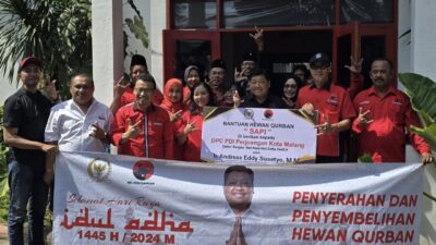 Momentum Idul Adha, Andreas Eddy Susetyo Sumbang 10 Ekor Sapi