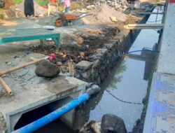 DPUBM Perbaiki Gorong-Gorong di Jl. Cerme, Desa Karangduren, Kecamatan Pakisaji